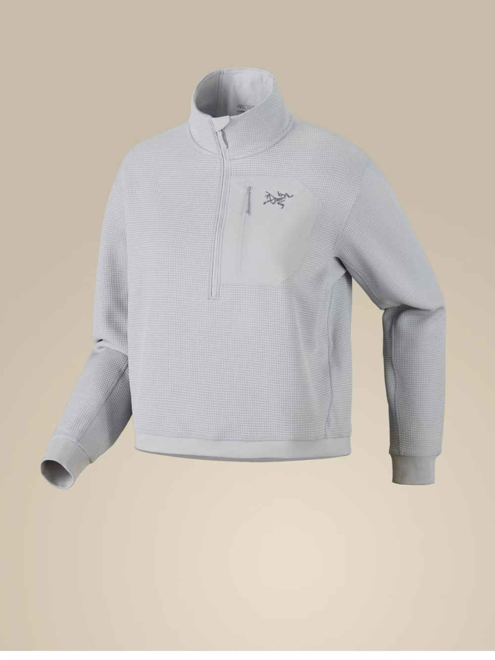 Arc'teryx Olera Light Grey Half-Zip Shirt Jacket